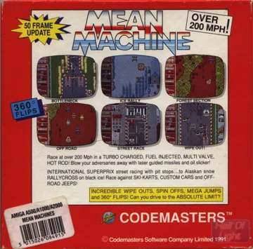 Mean Machine box cover back